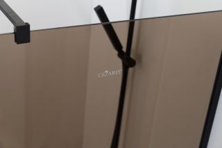 Душевая перегородка CEZARES LIBERTA-L-1-90-120-BR-NERO кронштейн 120см