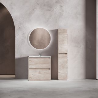 Тумба напольная под раковину Sancos Libra Floor LB80FEG 80 см дуб галифакс натуральный