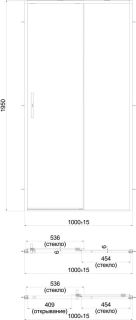 Душевая дверь Kerama Marazzi Lindo LN.100.SD.CR 100 см с функцией soft close стекло прозрачное профиль хром