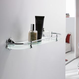 Полка стеклянная Haiba HB1507 хром