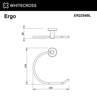 Полотенцедержатель кольцо WHITECROSS Ergo ER2254CR хром