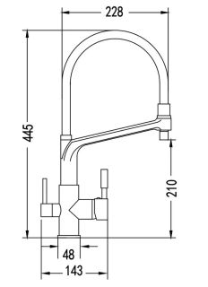 Смеситель для кухни Rose R658Q бронза