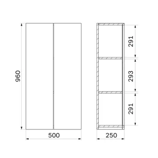 Шкаф подвесной AM.PM X-Joy M85CHX0502WG белый 50 см