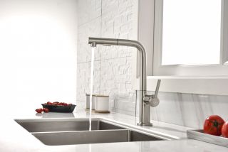 Смеситель для кухни Paulmark Neo Ne214419-Ni никель