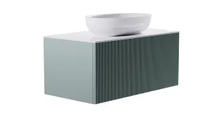 Тумба с раковиной Astra-Form М-40 4631177713613 90 см зелёный матовый