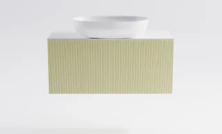 Тумба с раковиной Astra-Form М-40 Slim 4631177714610 90 см бежевый матовый