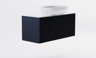 Тумба с раковиной Astra-Form М-40 Slim 4631177714689 100 см серый матовый