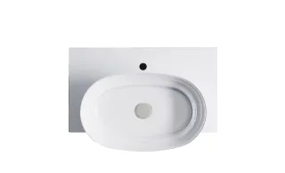 Тумба с раковиной Astra-Form М-40 Slim 4631177714474 70 см голубой матовый