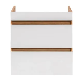 Тумба под раковину Aquanika Base AQB584352RU116 60 см дуб золотой/белый