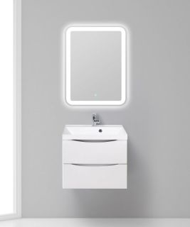 Тумба под раковину BelBagno подвесная 60x55см Bianco Opaco MARINO-600-2C-SO-BO-P
