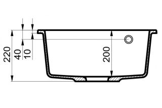 Мойка для кухни Milacio Murcia 51 Cuarzo MC.77022 белый