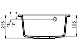 Мойка для кухни Milacio Murcia 46 Cuarzo MC.77033 серый металлик