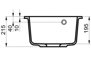 Мойка для кухни Milacio Murcia 42 Cuarzo MC.77043 серый металлик