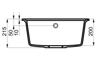 Мойка для кухни Milacio Navarra 65 Cuarzo MC.77061 чёрный матовый