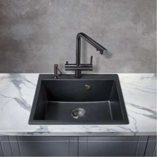 Смеситель для кухни Milacio Ultra MCU.559.TB под фильтр с краном для питьевой воды Total Black