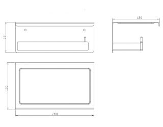 Держатель для туалетной бумаги Milacio Ultra MCU.953.MB чёрный матовый