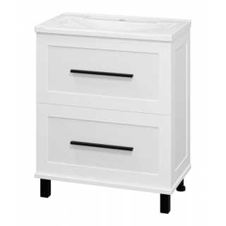 Напольная тумба под раковину Misty Модерн 70 см П-Мод07070-011Пр белый