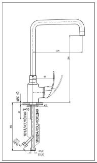 Смеситель для кухни Rav Slezak Mississippi MS007.5/5 хром