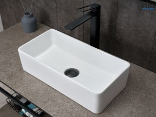 Раковина Gid N1104 51224 накладная белая 46x23x12