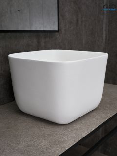 Раковина Gid N9301wg 51234 накладная белая 36x36x25.5