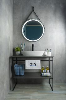 Раковина Gid N9397 51141 накладная белая 61x37x12