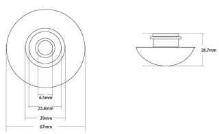 Накладка на слив для раковины ABBER AC0014MW белый матовый