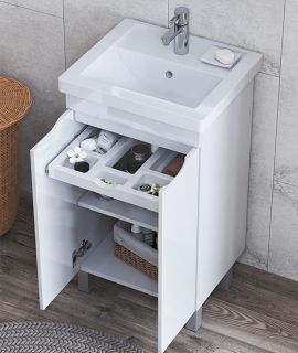 Тумба под раковину напольная Vigo Grani tn.GRI.FOS.50.2D 50 см белый