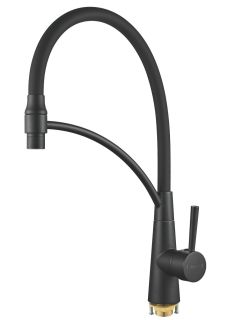 Смеситель для кухни Shevanik S743H-3 чёрный