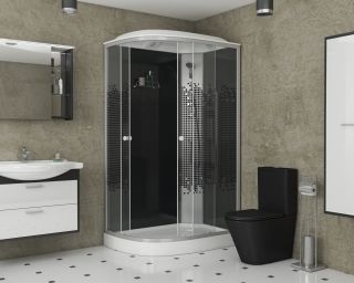 Душевая кабина Niagara NG-4512-14L BLACK 120х80х215