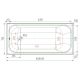 Чугунная ванна Универсал Ностальжи 160x75 см