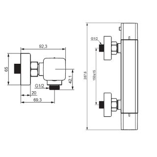 Смеситель для душа Damixa Gala 536000300 черный