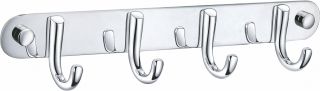 Вешалка с четырьмя крючками для ванной Wonzon & Woghand WW-9384-4 хром