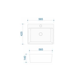 Раковина чаша Maretti SF13NS18-844, белая