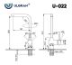 Смеситель для кухни Ulgran Classic Ulgran 022(342) графит