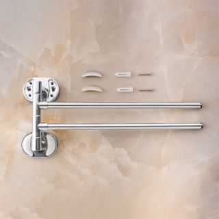 Поворотный полотенцедержатель РМС A1024 двойной хром