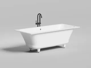 Ванна из искусственного камня Salini Orlanda Axis Kit S-Sense 103313M 170x75см белый матовый