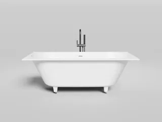 Ванна из искусственного камня Salini Ornella Axis Kit S-Sense 103511GRF 180x80см RAL полностью