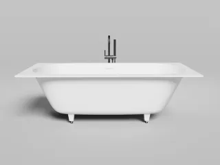 Ванна из искусственного камня Salini Ornella Axis Kit S-Sense 103512MRH 190x90см RAL снаружи