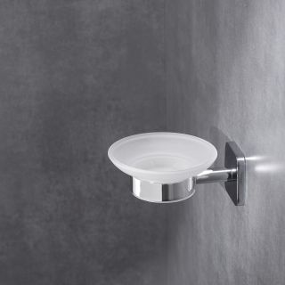 Мыльница РМС A1120 хром/матовое стекло