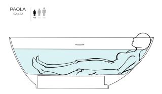 Ванна из искусственного камня Salini Paola S-Stone 101512SM 172x82см белый матовый