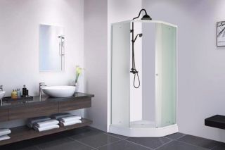 Душевой уголок Parly ZEP91FR с поддоном 90x90см белый