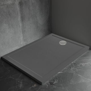 Душевой поддон Veconi Pietra AG, 1200x900x30, искусственный камень, антрацитово-серый