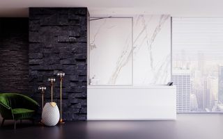 Шторка на ванну Veconi Palau PL-85, 600x1500, хром, стекло прозрачное