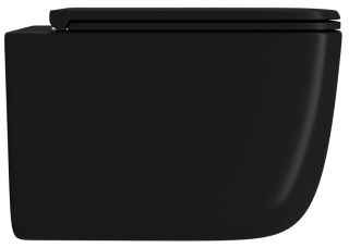 Подвесной унитаз Point Меркурий PN41831BM безободковый чёрный матовый