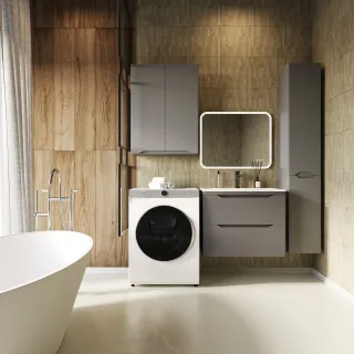 Тумба под раковину Style Line Марелла 70 Люкс Plus СС-00002409 серый матовый