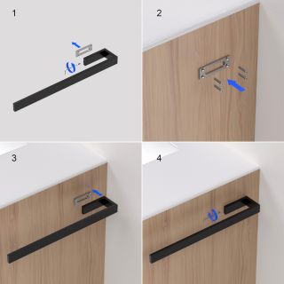 Полотенцедержатель Timo Petruma 15251/03 чёрный