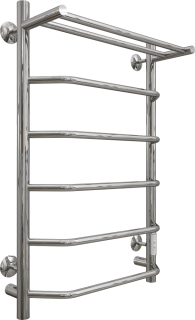 Полотенцесушитель электрический EWRIKA Сафо FT 80х50, с полкой, черный