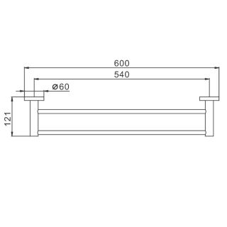 Полотенцедержатель Frap F30109 хром