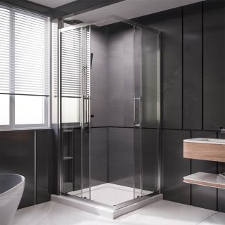 Душевой уголок Veconi Premium Trento PTC-SP-40CH, 1200х800x2000, хром, стекло прозрачное