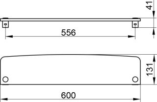 Полка Keuco Elegance new 11610005600 кристаллин
